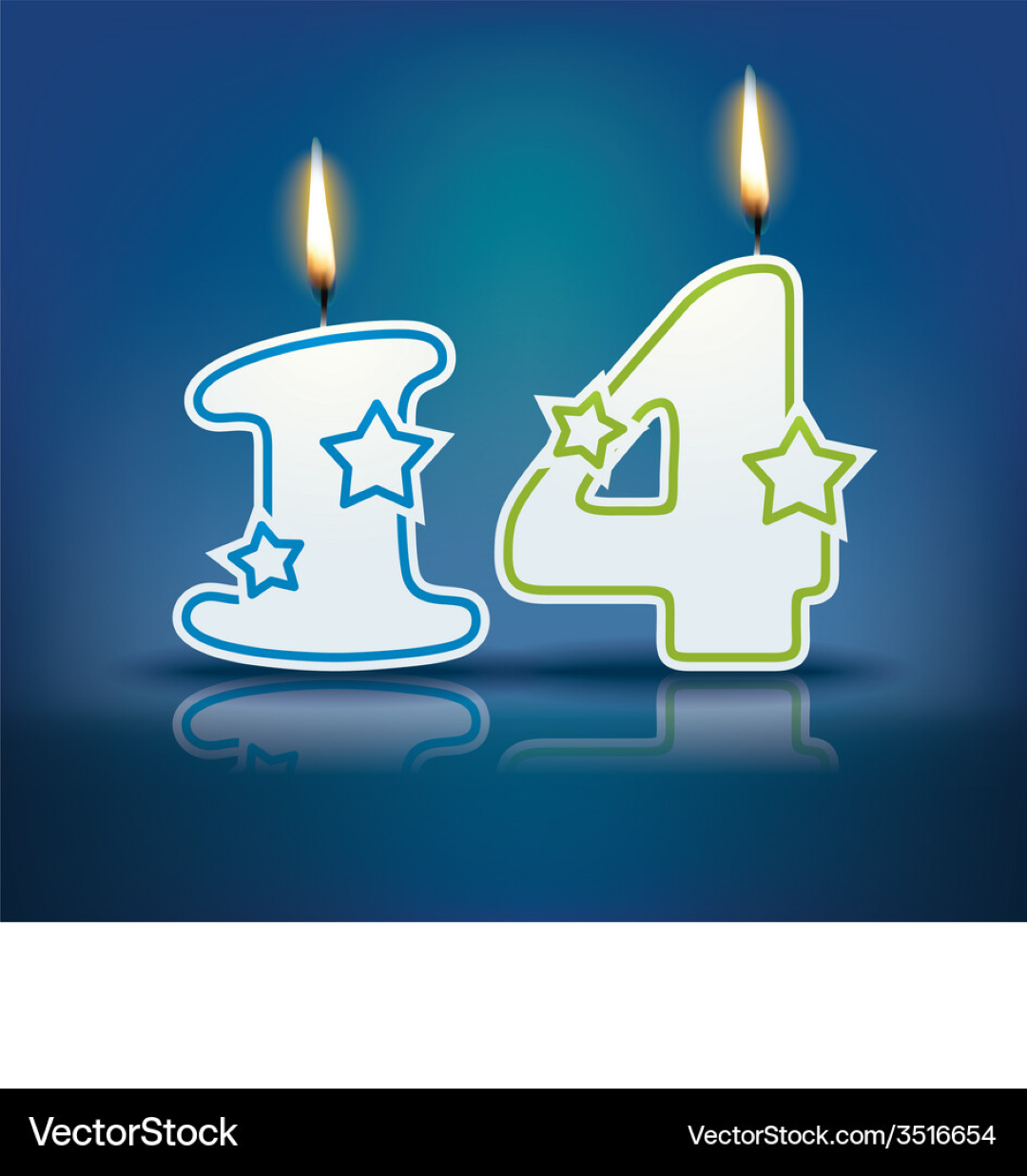 BIRTDAY CANDLE 14